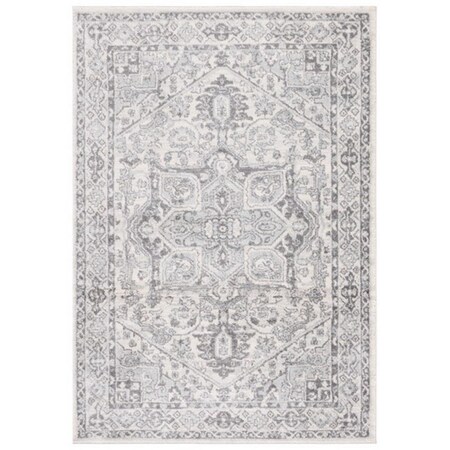 Safavieh 9 x 12 ft. Tulum Contemporary Power Loomed Rectangle Rug Ivory & Grey TUL286C-9